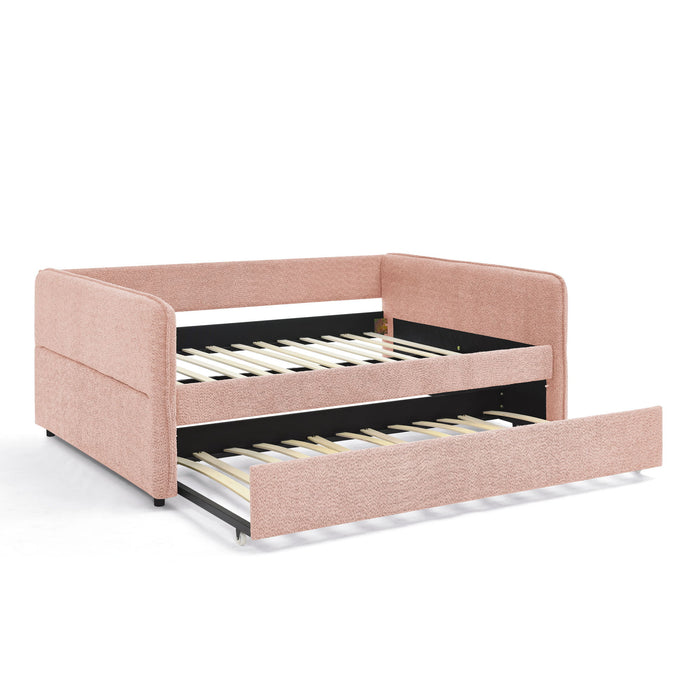 Upholstered Daybed With Pop Up Trundle