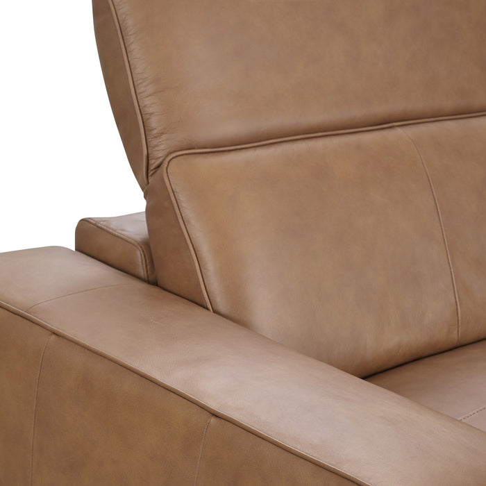 Kadon - Leather Power Recliner Sofa - Camel