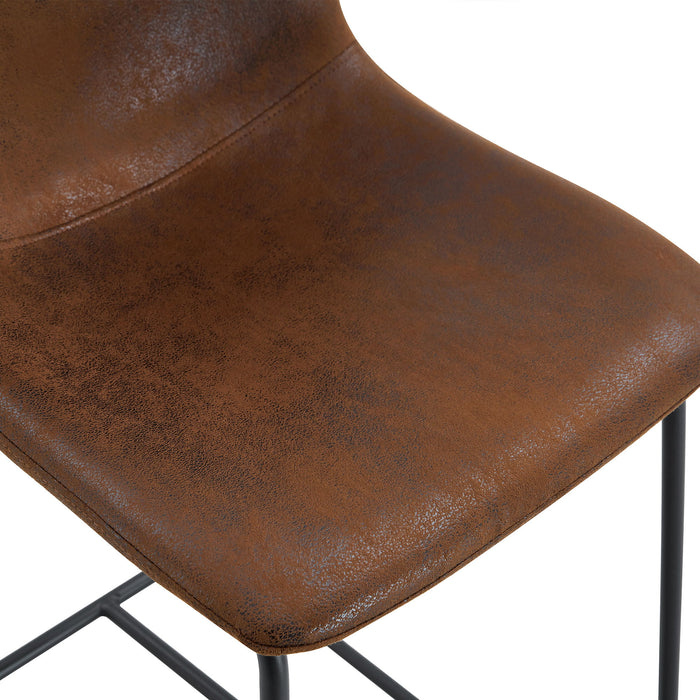 Retro Bar Chairs, Comfortable Stools (Set of 2)