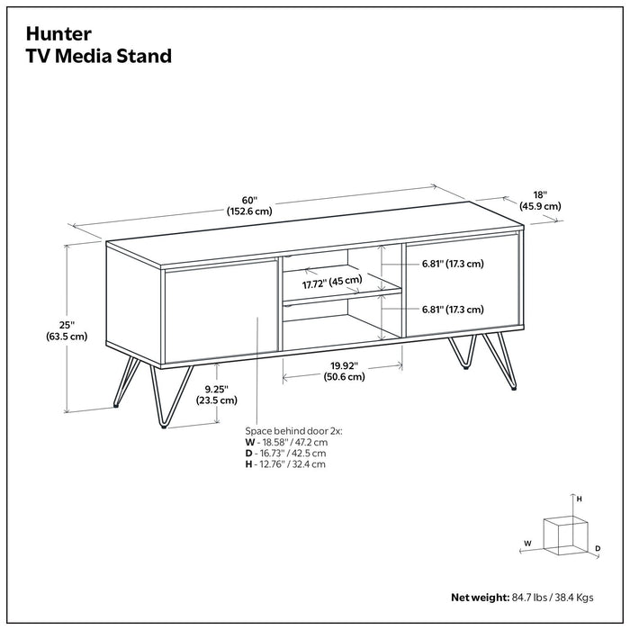 Hunter - Handcrafted TV Media Stand