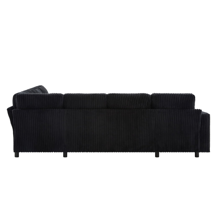 Convertible U-Shaped Sectional Sofa Bed With USB Ports And Storage