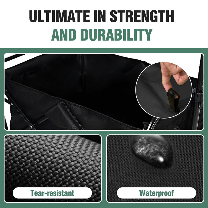 Wagons Carts Heavy Duty Foldable With Big Wheels