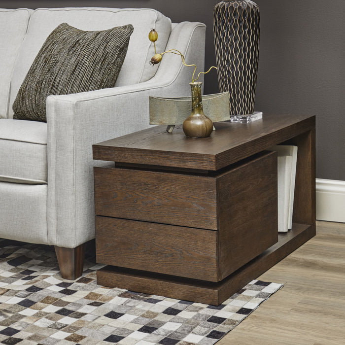 Athens - End Table - Chocolate Brown