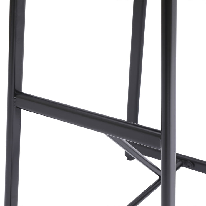 Modern Bar Stools With Backrest For Kitchen (Set of 3)