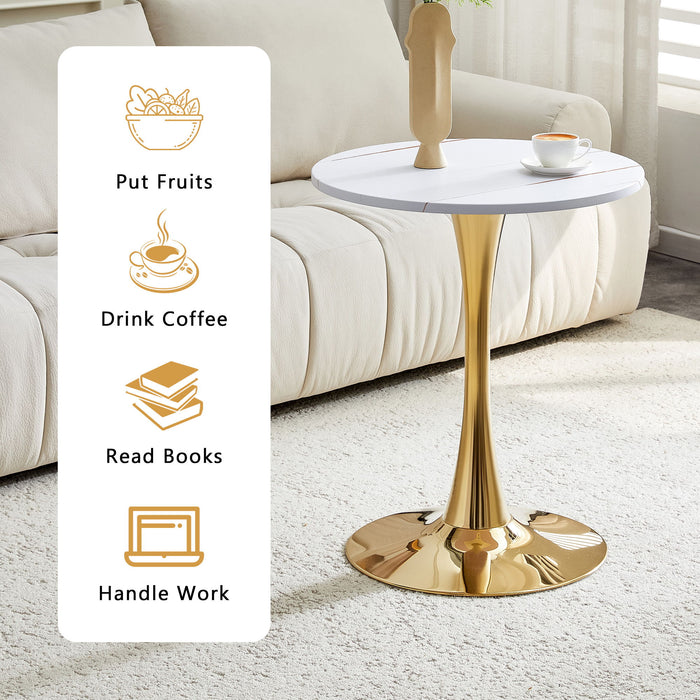 Round Dining Table With Thickened Top For Kitchen