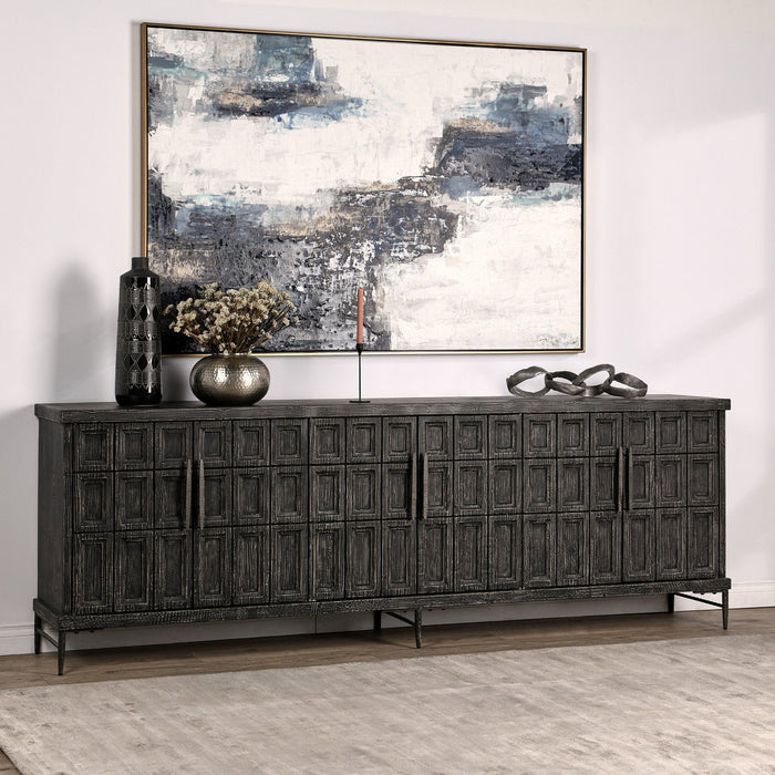 Willmark - 6 Door Iron Leg Sideboard