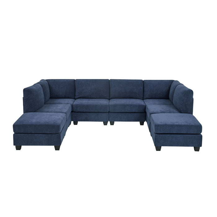 Upholstered Modular Sectional With Removable Cushions