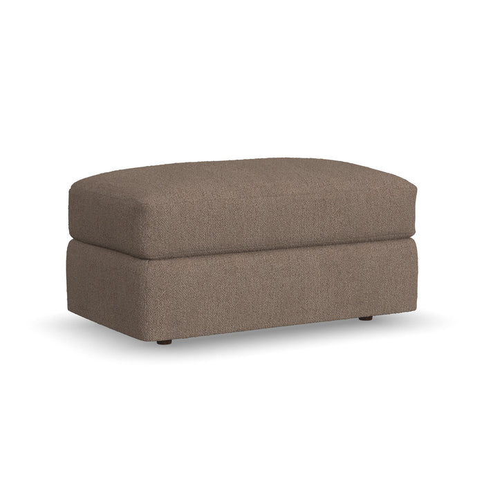 Chevy - Fabric Ottoman Pouf - Brown