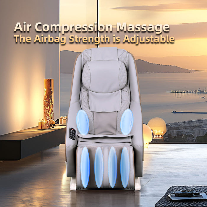 Knead Tap Shiatsu Massage Chair, Zero Gravity Full Body With Auto Modes And Airbag Massage