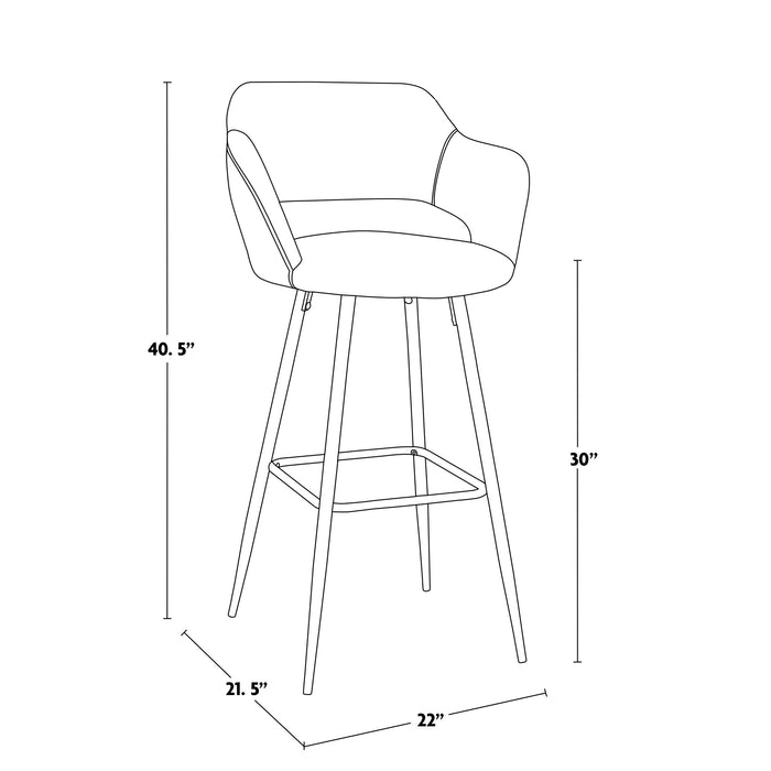 Margarite - Contemporary Barstool (Set of 2)