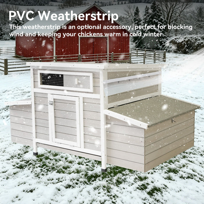 Large Chicken Coop Outdoor Hen House With Dual Nesting Boxes