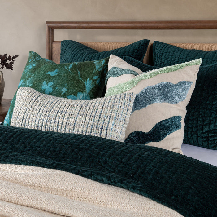 Bari - Velvet Sham - Emerald