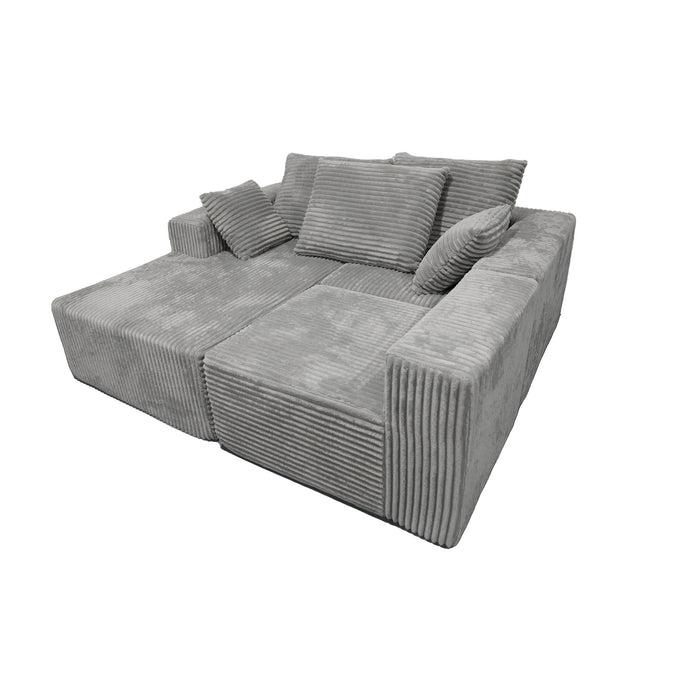 Corner Combination Sofa Sectional Couch With Soft Plush Fabric