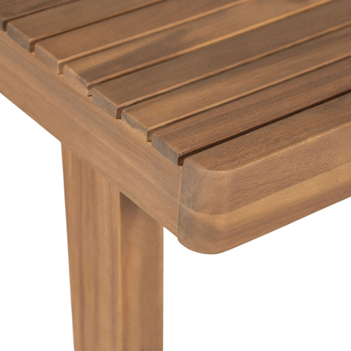 7 Piece Outdoor Dining Set With Rectangular Table And 6 Arm Chairs - Beige / Brown / Brown Mix / Light Teak