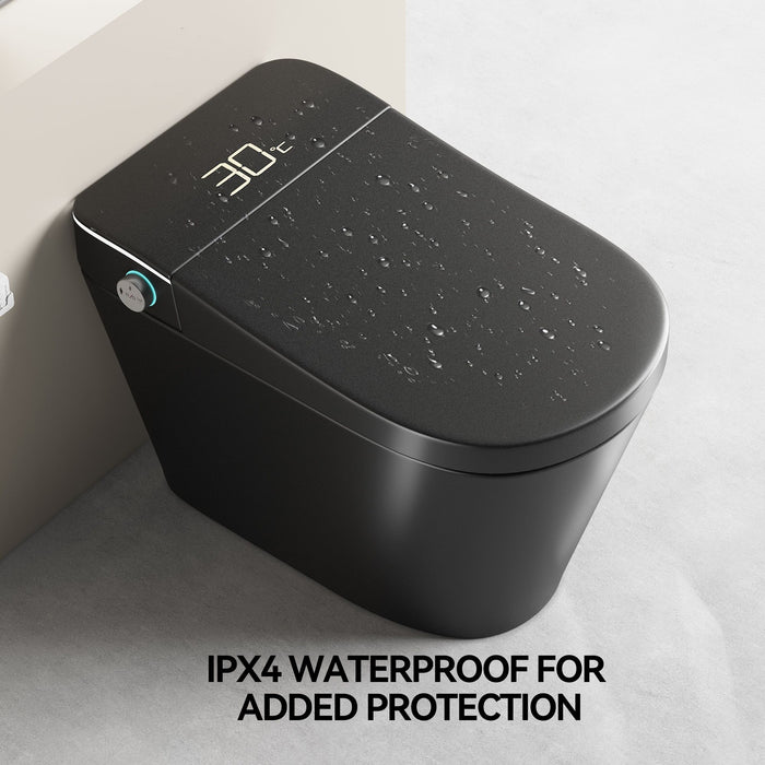 Smart Bidet Toilet With Auto Open / Close Seat, Warm Water Wash, Heated Seat, And Wireless Remote Control