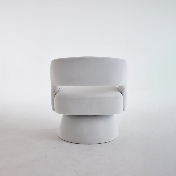 Swivel Barrel Chair With 360 Degree Rotation