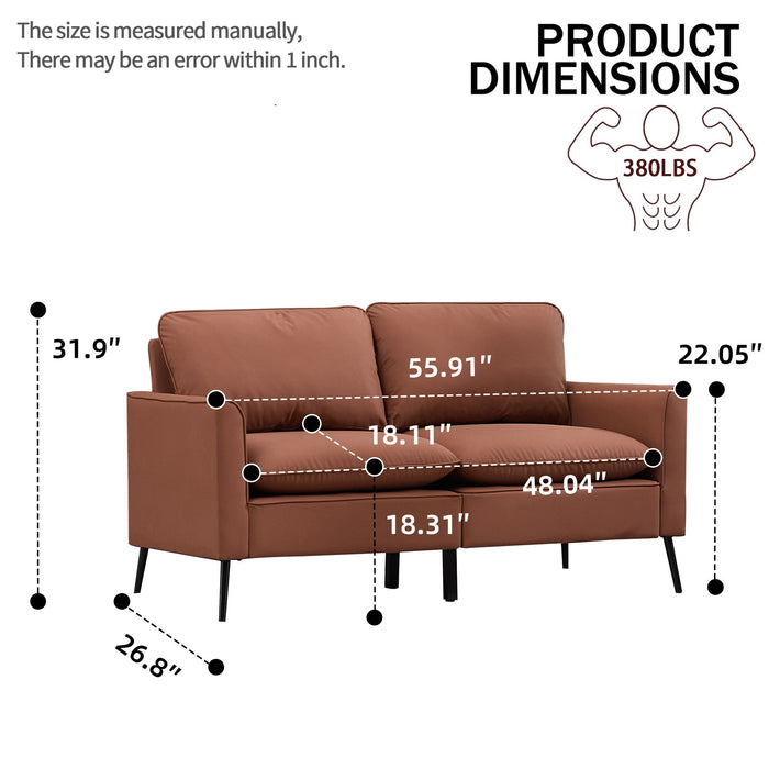 Upholstered Sofa Loveseat For Living Room