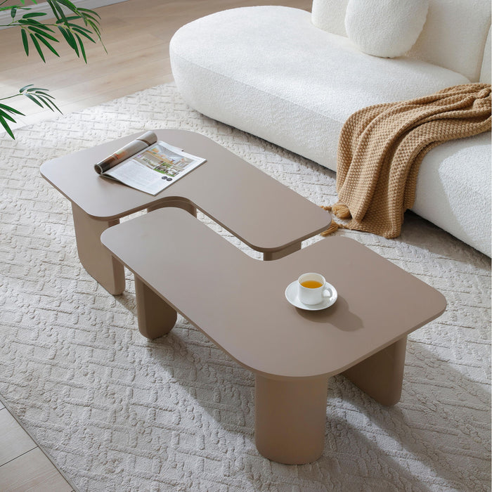 L-Shape Coffee Table For Living Room