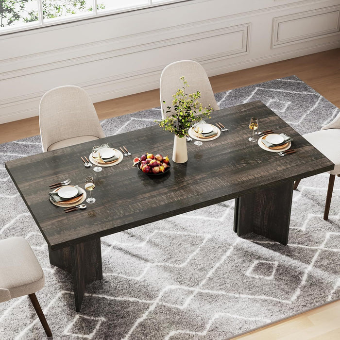 Dining Table For 4 - 6 People, Kitchen Table With Thick Top