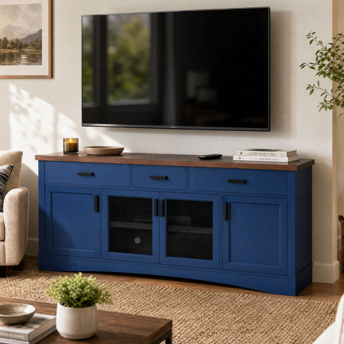 Modern TV Console & Adjustable Shelves