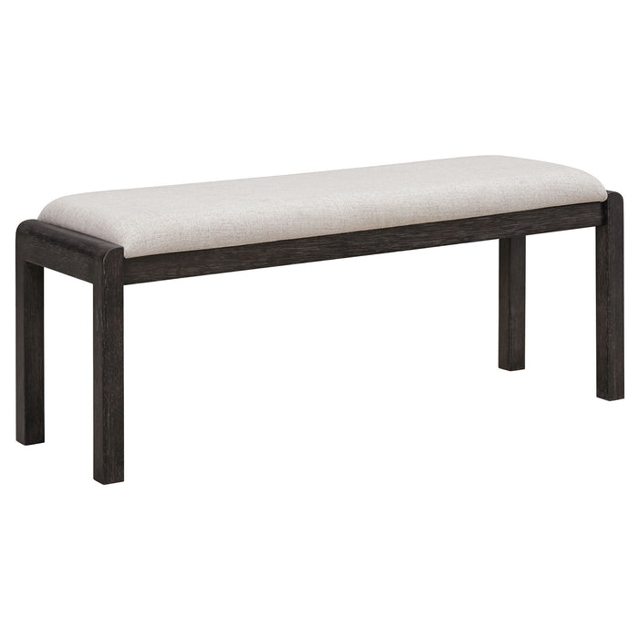 Extendable Dining Table Set With 4 Upholstered Chairs And 1 Bench
