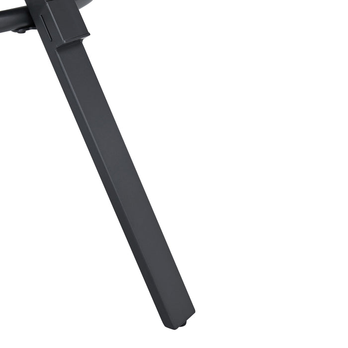 Modern Style Indoor Dining Round Table With Metal Legs - Light Birch