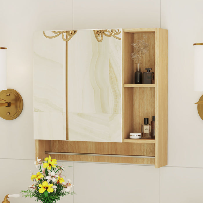 Wall Mounted Bathroom Storage Medicine Cabinet Cabinet With Mirror Door
