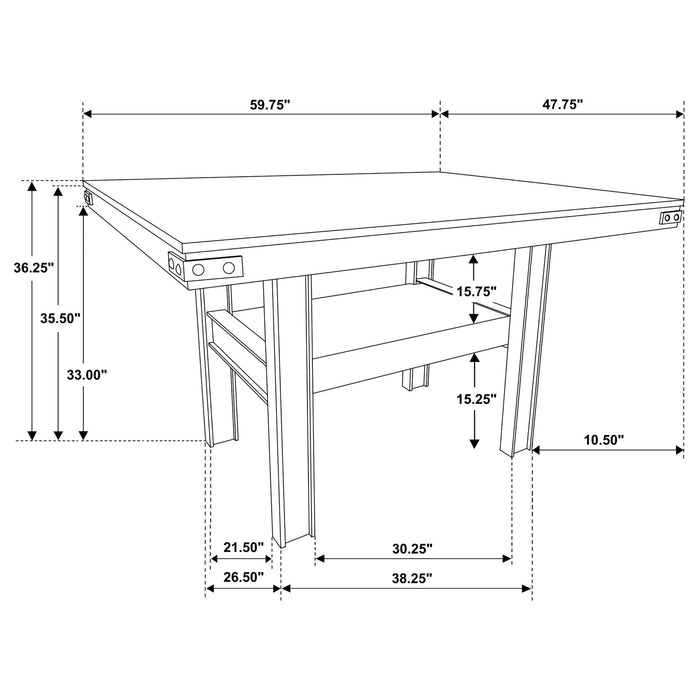 Walden - Counter Height Dining Table - Oak
