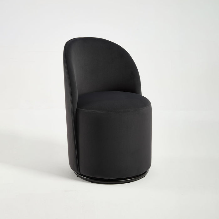 360 Degree Swivel Armless Dining Barrel Chair