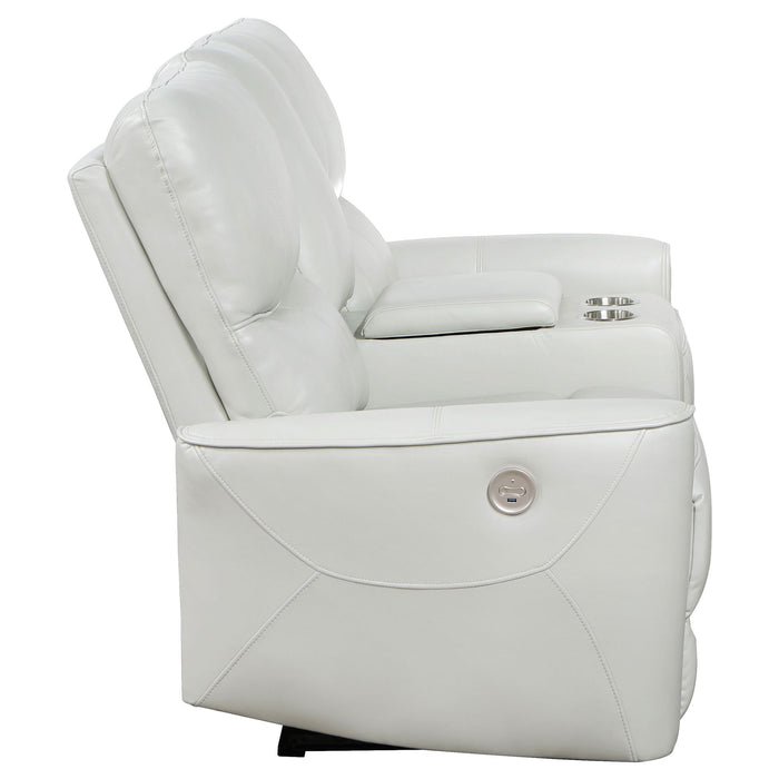 Denson - Power Reclining Loveseat With Console And USB Port