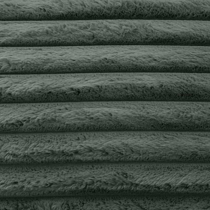 Plush Oversized Double Chaise Lounge Sofa Bed With USB Ports And Cup Holders