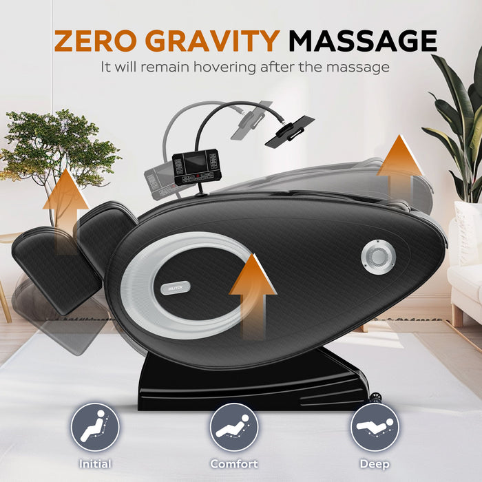 Massage Chair Recliner, Zero Gravity With Full Body Air Pressure - Black