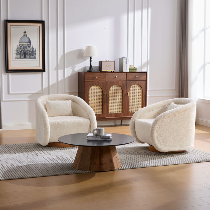 Swivel Accent Chair With 360 Degree Rotating