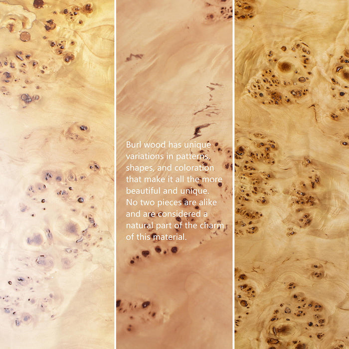 Nebula - Round Pillar Leg Coffee Table - Warm Natural Brown Burl