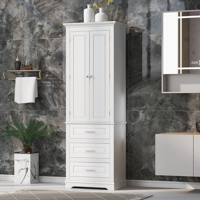 Storage Cabinet With 3 Drawers For Bathroom