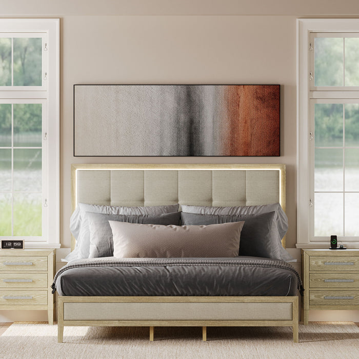 Adeline - Bed With LED Light (Low Footboard)