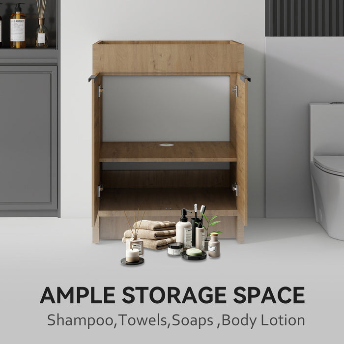 Freestanding Bathroom Vanity Cabinet With Soft Close Doors, Cabinet Only