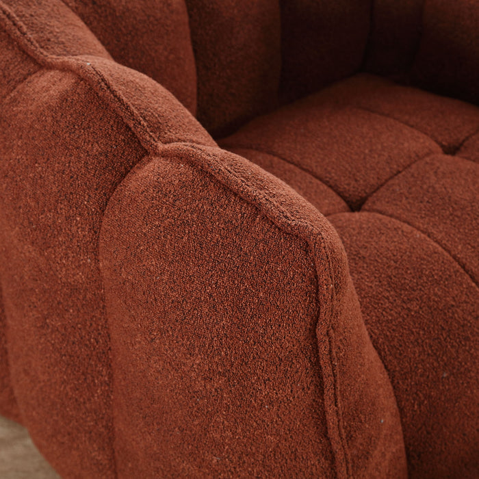 Soft Chenille Bean Bag Chair With High Resilient Foam