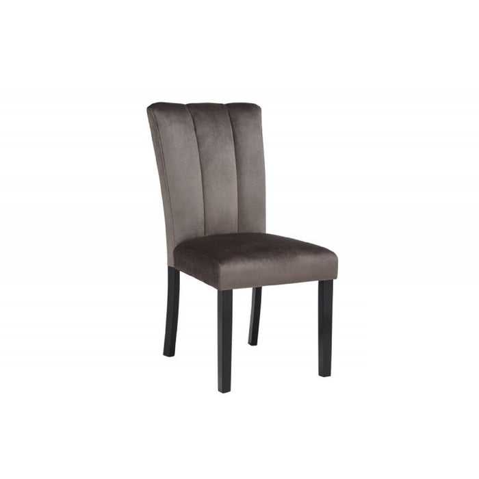 Dining Chairs With Pedestal Base (Set of 2) - Black / Brown