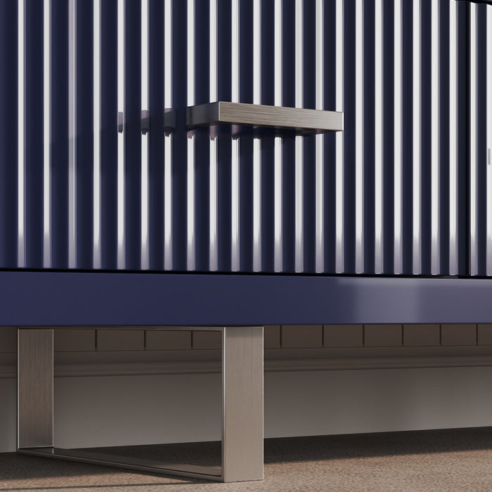 TV Stand With Slatted Drawers