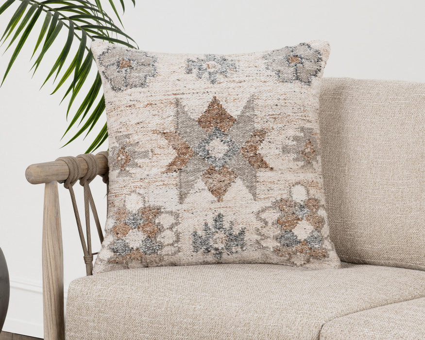 Performance - 22" x 22" Ardeth Pillow - Clay Multi
