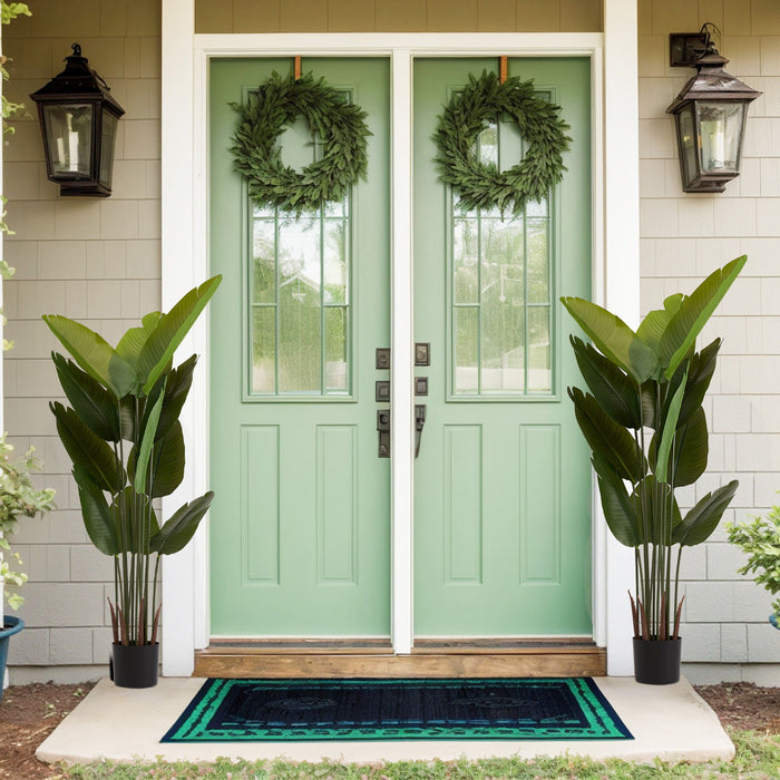 Artificial Plant For Indoor And Outdoor Decoration (Set of 2)