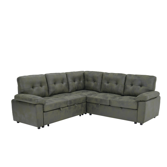 Convertible Sectional Sofa Bed & Pull Out Sleeper And Storage