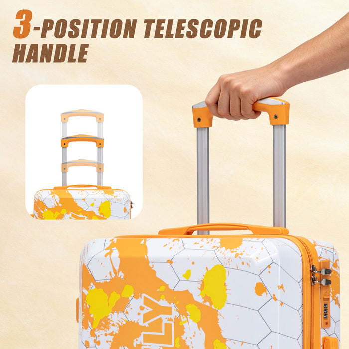 3 Piece With Combination Lock And Silent Wheels