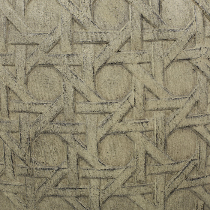 Outdoor Lightweight Concrete Side Table - Antique Yellow