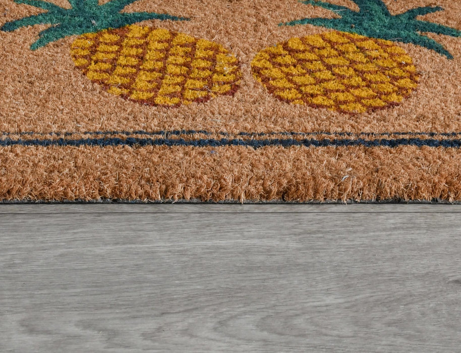 Doormats - Two Pineapples Doormat - Natural