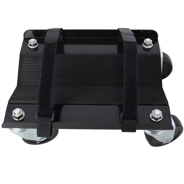 Heavy Duty Snowmobile Dolly With V Slide And Swivel Casters Steel, 1500Lbs Capacity