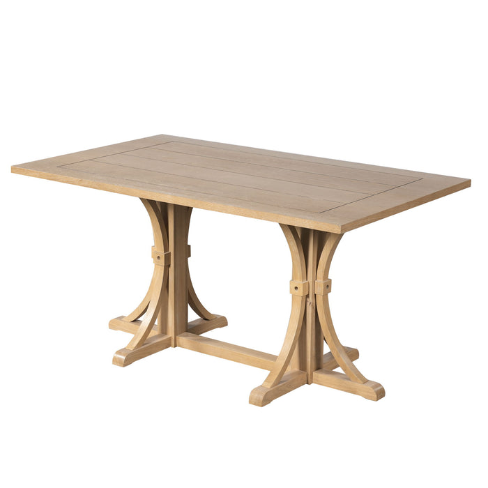 Dining Table With Trestle Base
