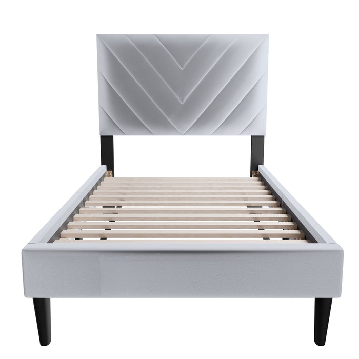 Bed Set With Adjustable Headboard