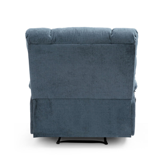 Contemporary Massage Recliner With Pillow Tufted Design - Charcoal